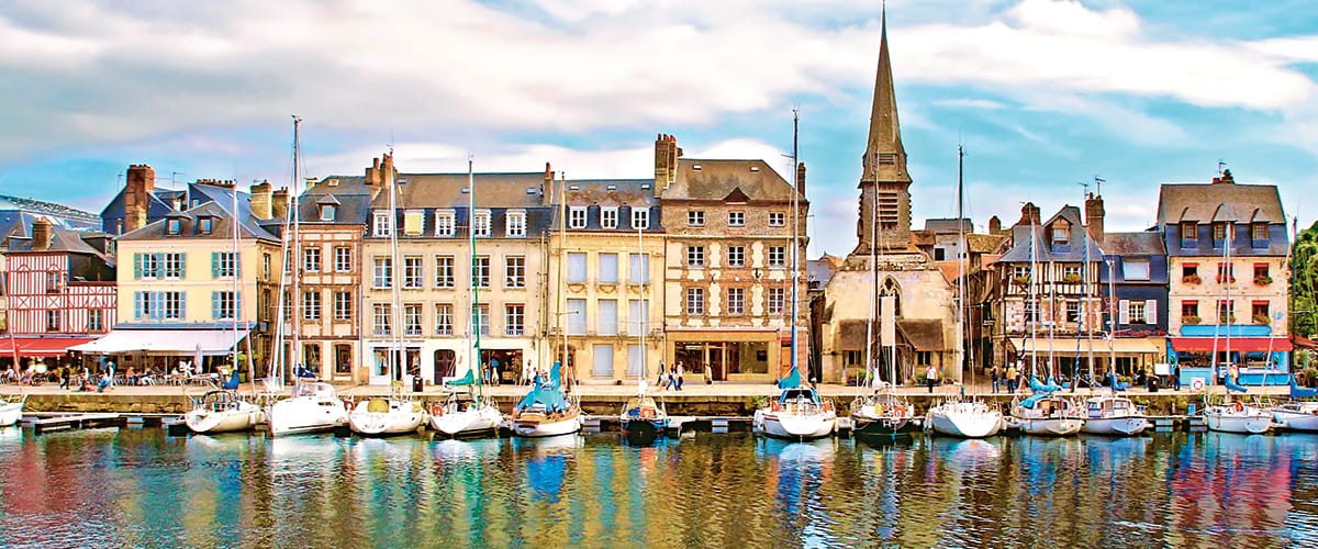 The harbour in Honfleur, France
